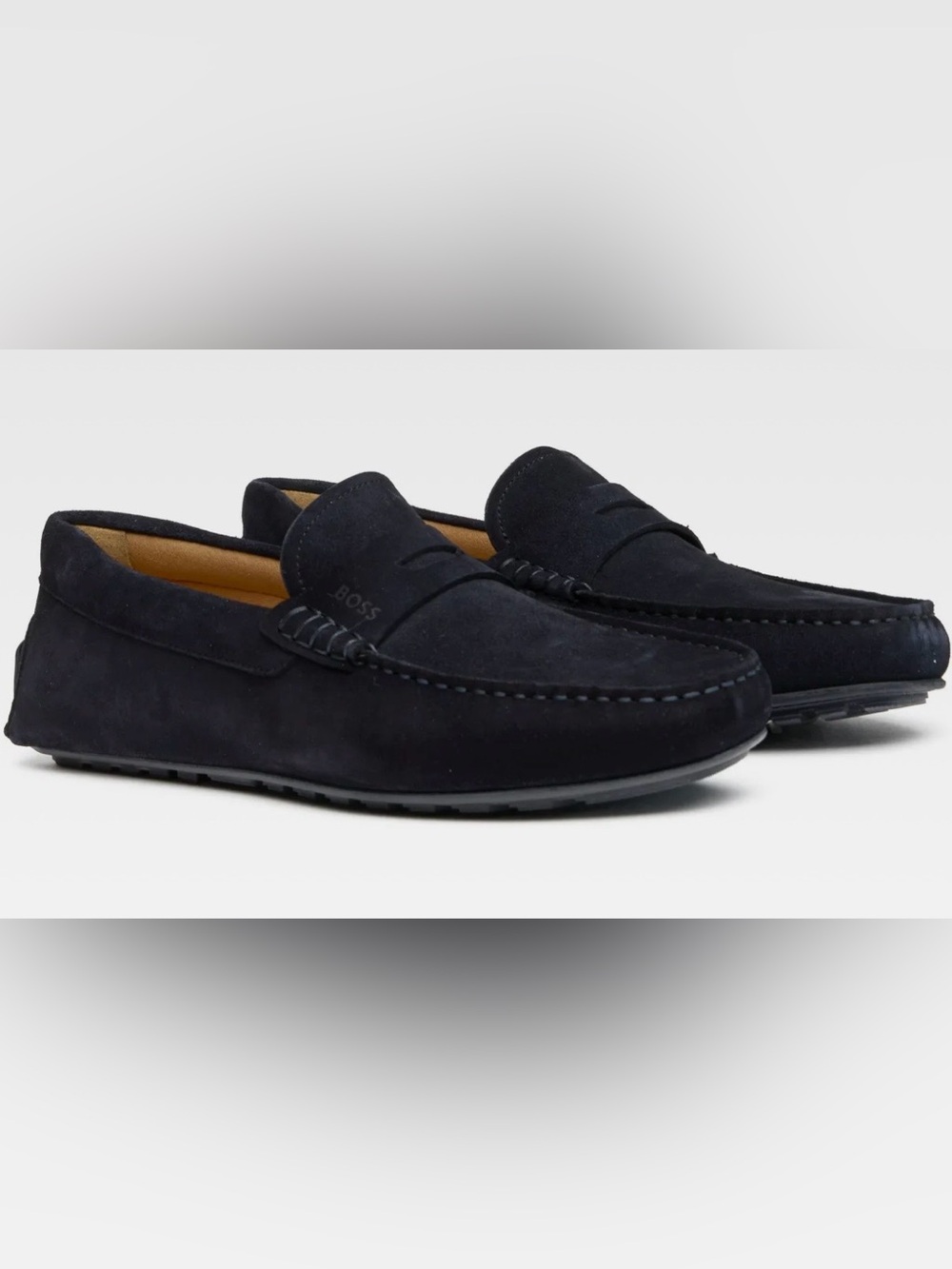 Boss Navy Noel Penny Loafers size 11-NWT $199